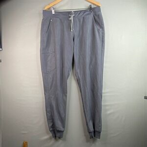 FIGS Scrub Pants Women's Grey Cargo Jogger Style Athletic Fit W18SW2005T